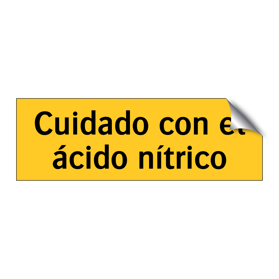 Cuidado con el ácido nítrico