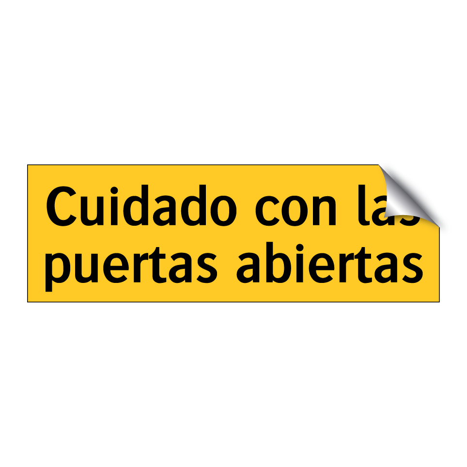 Cuidado con las puertas abiertas