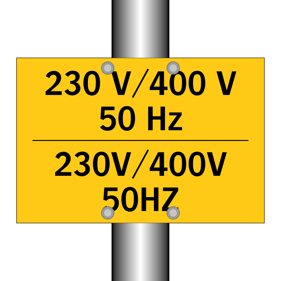 230V/400V 50HZ - 230V/400V 50HZ