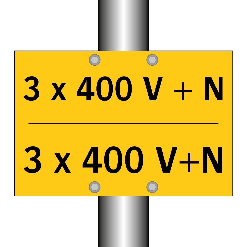 3 x 400 V+N - 3 x 400 V+N