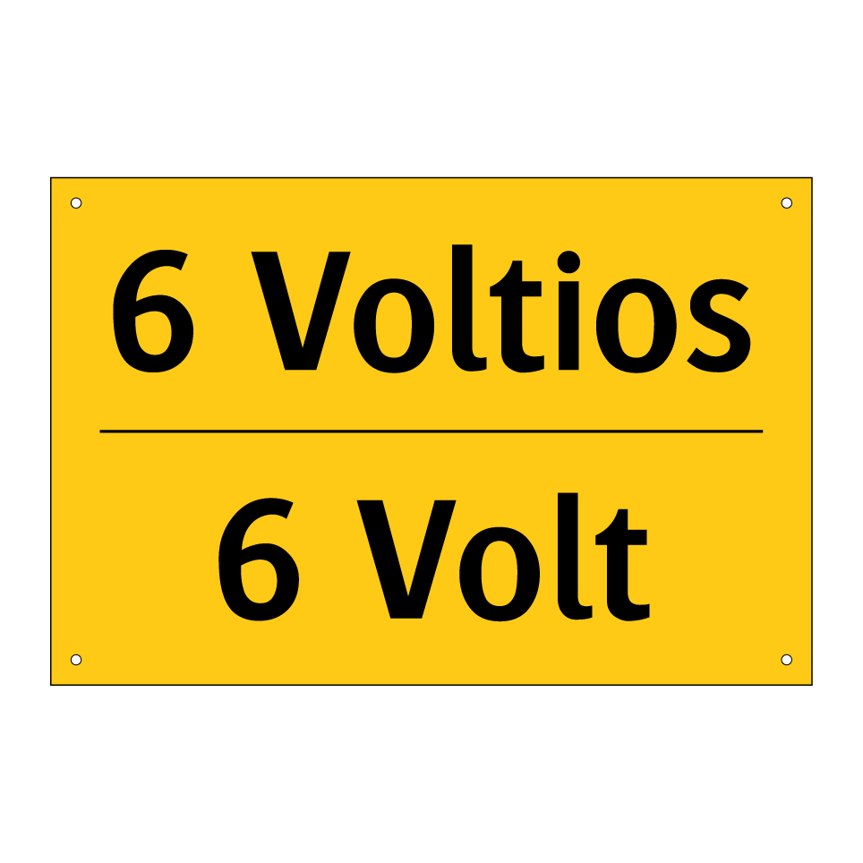 6 Voltios - 6 Volt