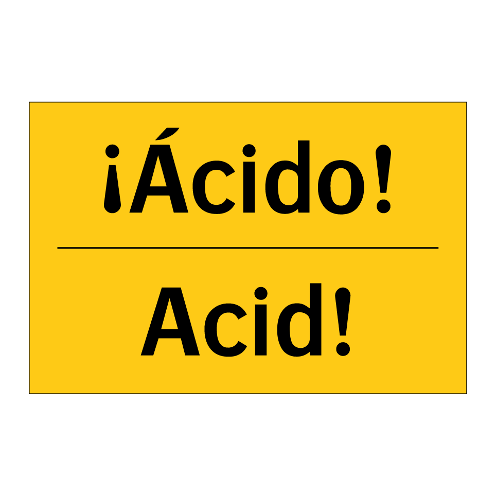 ¡Ácido! - Acid!