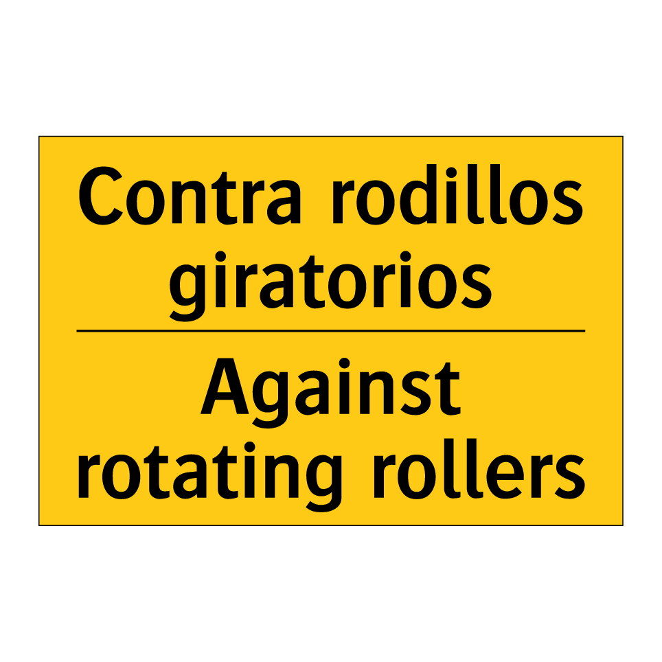 Contra rodillos giratorios - Against rotating rollers