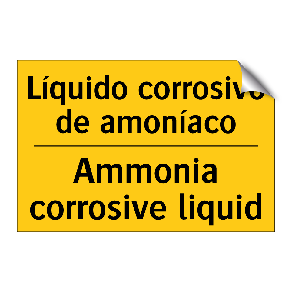 Líquido corrosivo de amoníaco - Ammonia corrosive liquid