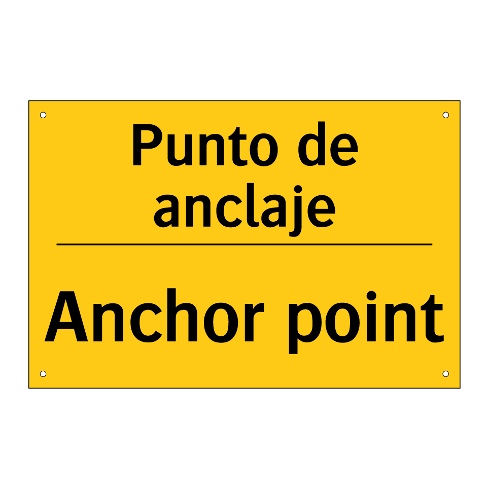 Punto de anclaje - Anchor point