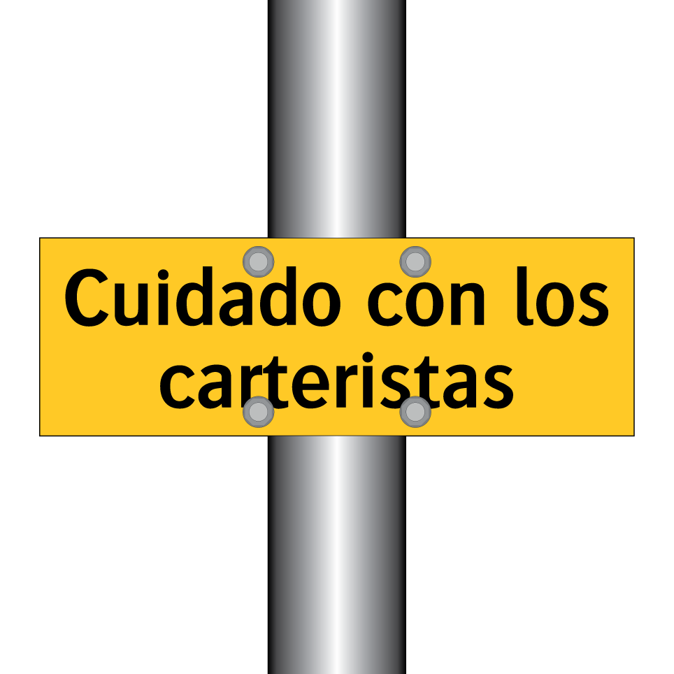 Cuidado con los carteristas
