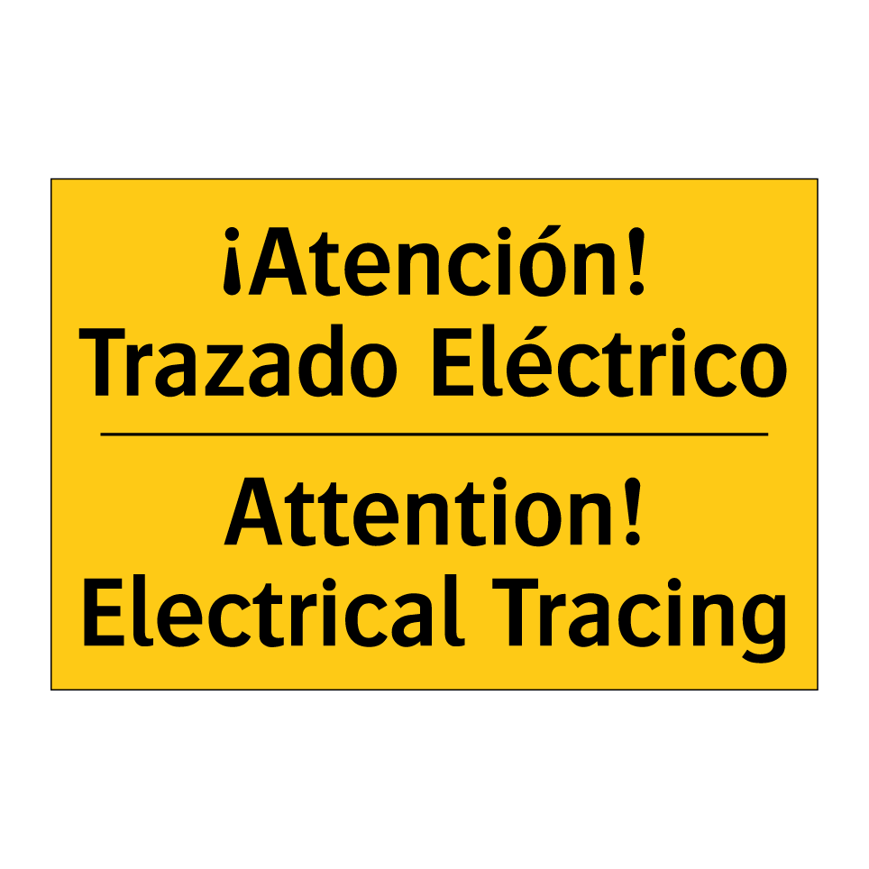 ¡Atención! Trazado Eléctrico - Attention! Electrical Tracing
