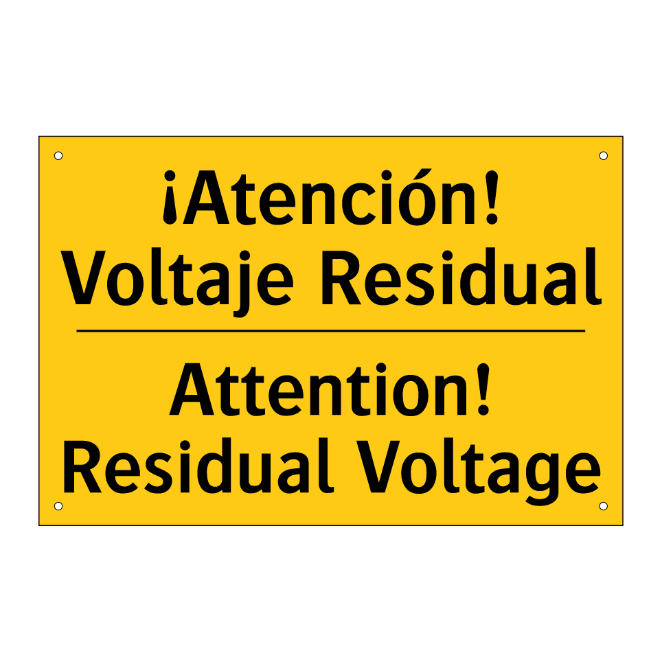 ¡Atención! Voltaje Residual - Attention! Residual Voltage