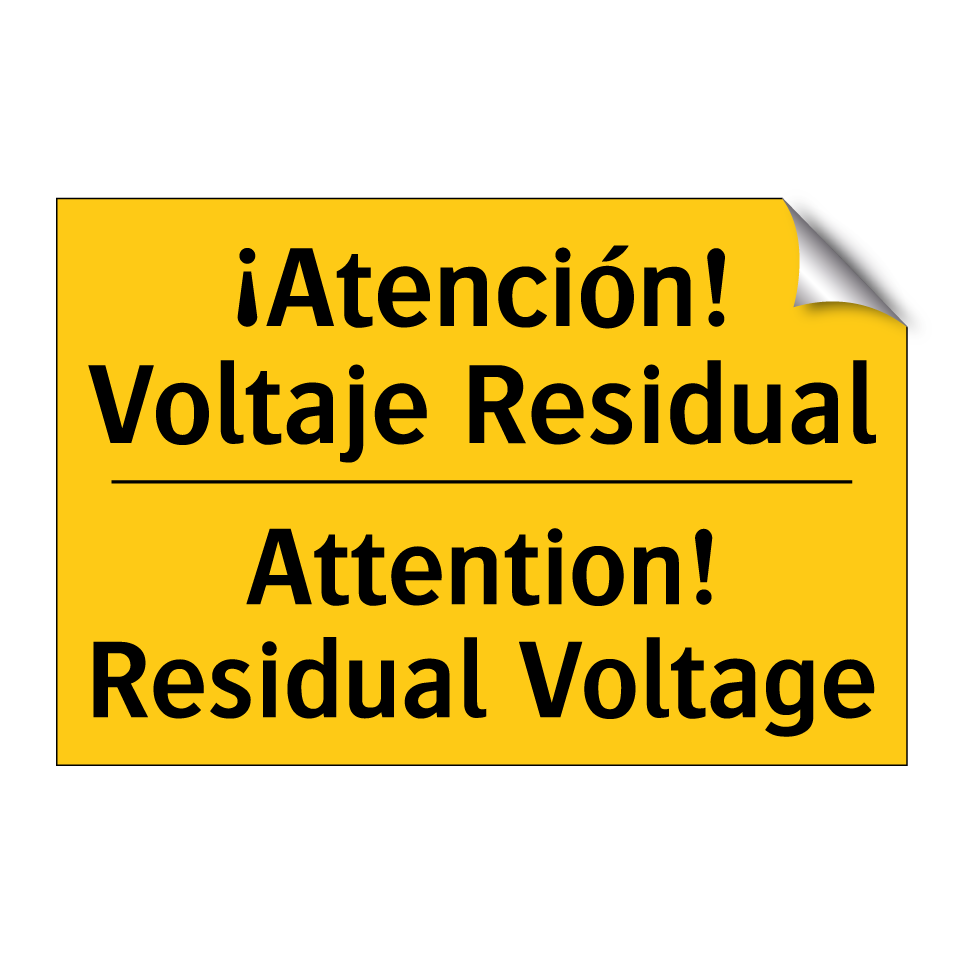 ¡Atención! Voltaje Residual - Attention! Residual Voltage