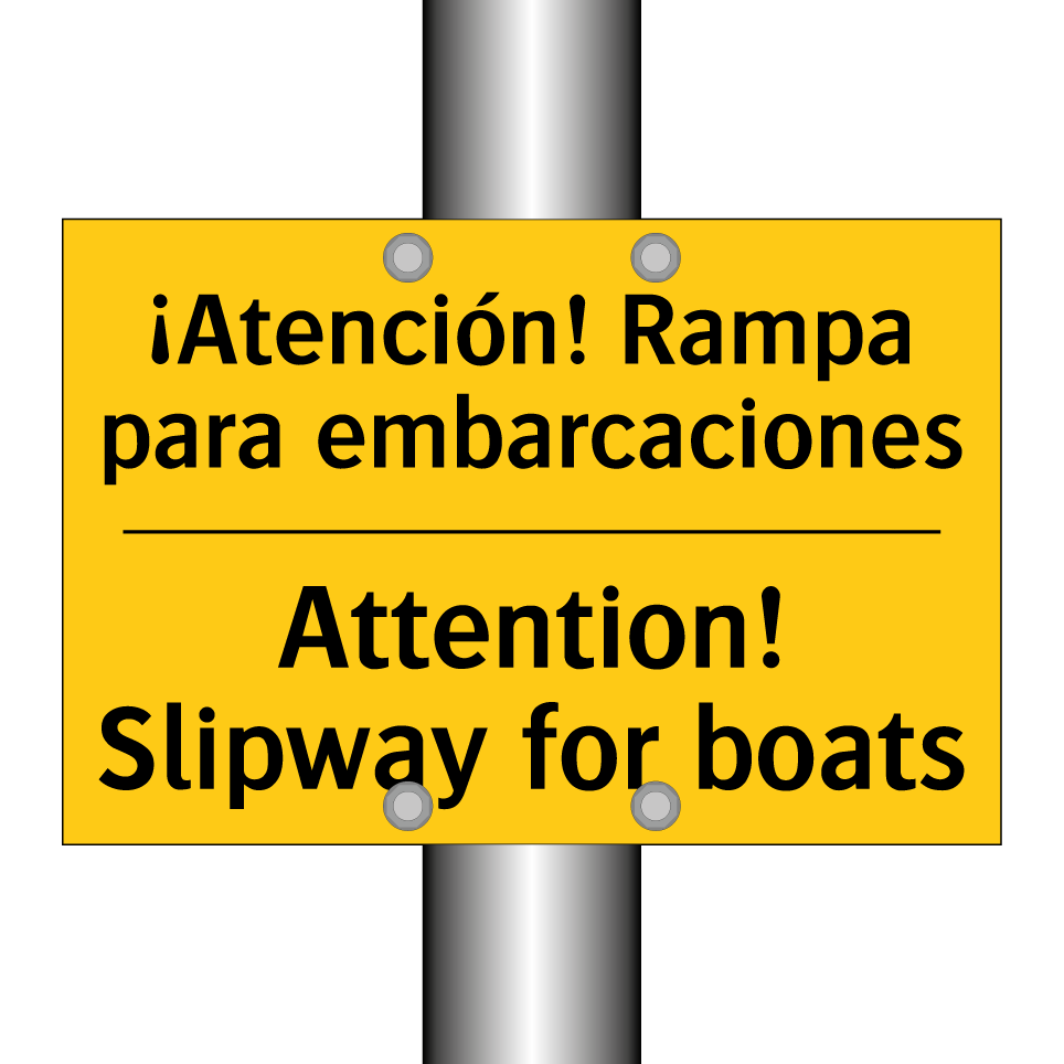 ¡Atención! Rampa para embarcaciones - Attention! Slipway for boats