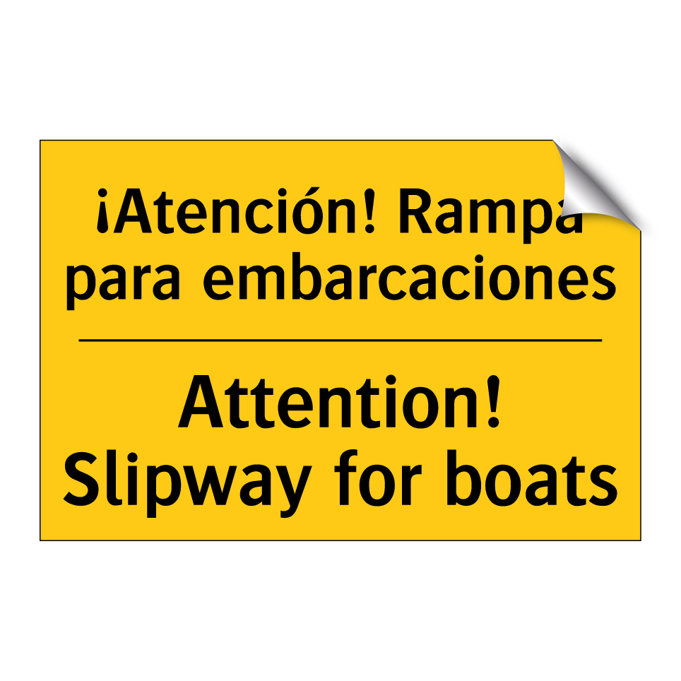 ¡Atención! Rampa para embarcaciones - Attention! Slipway for boats