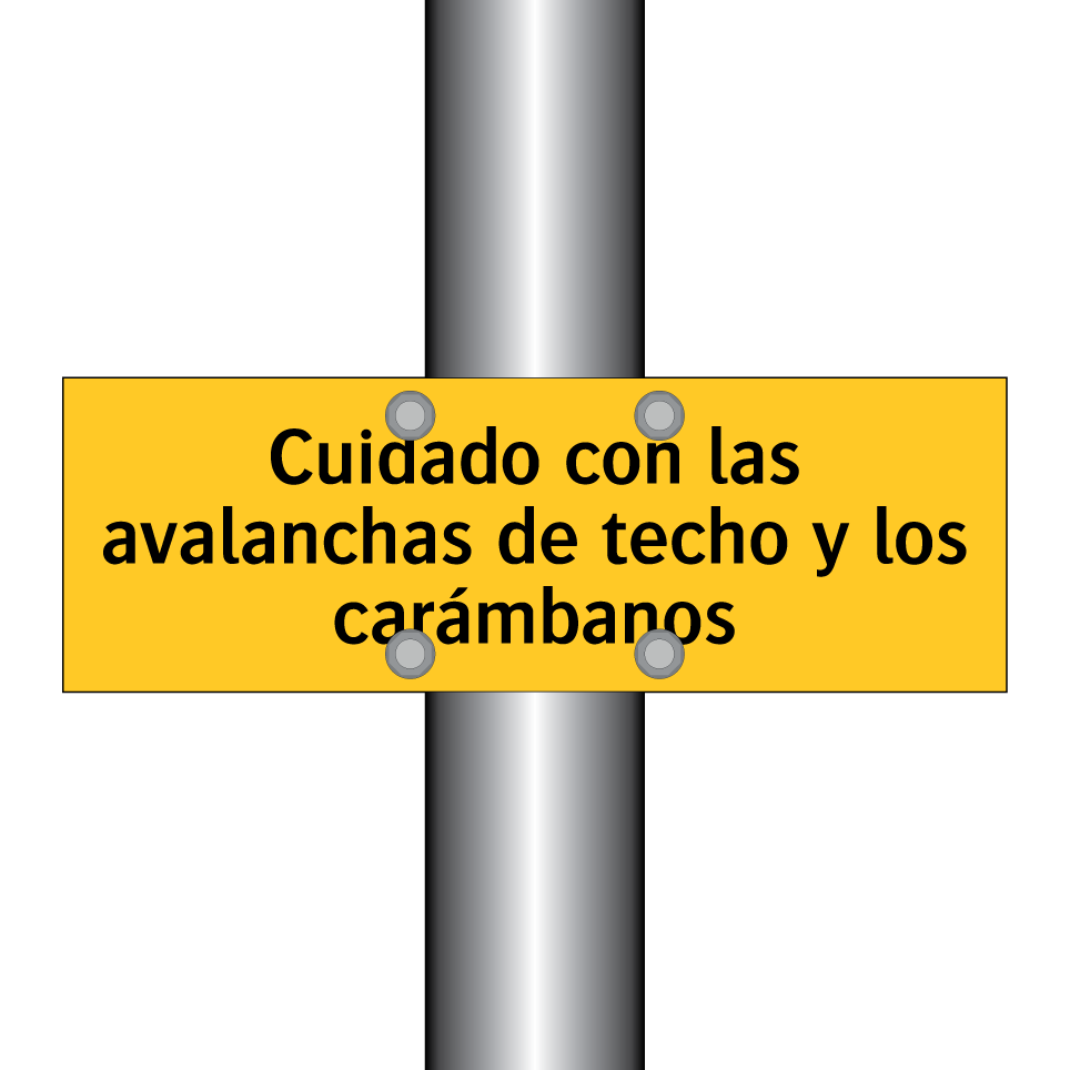 Cuidado con las avalanchas de techo y los carámbanos