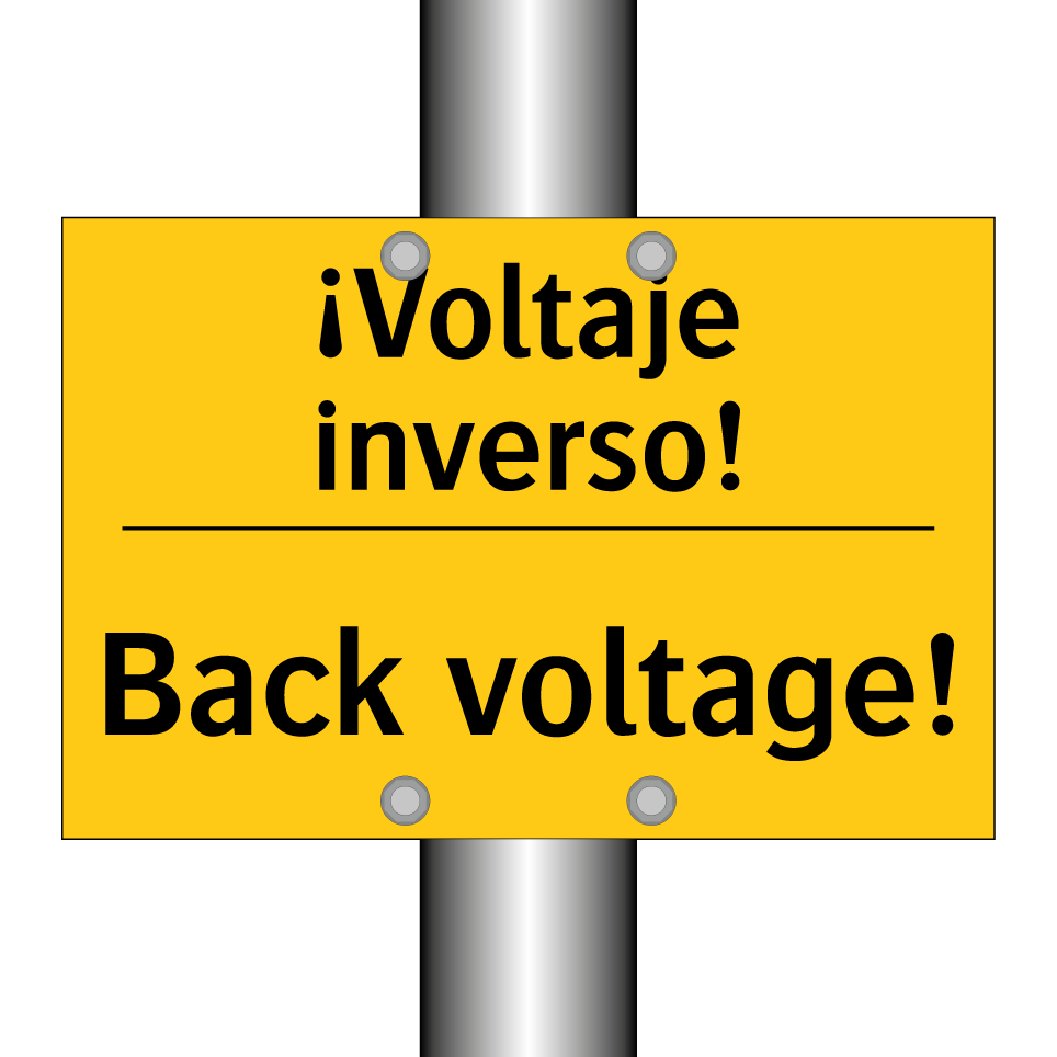 ¡Voltaje inverso! - Back voltage!