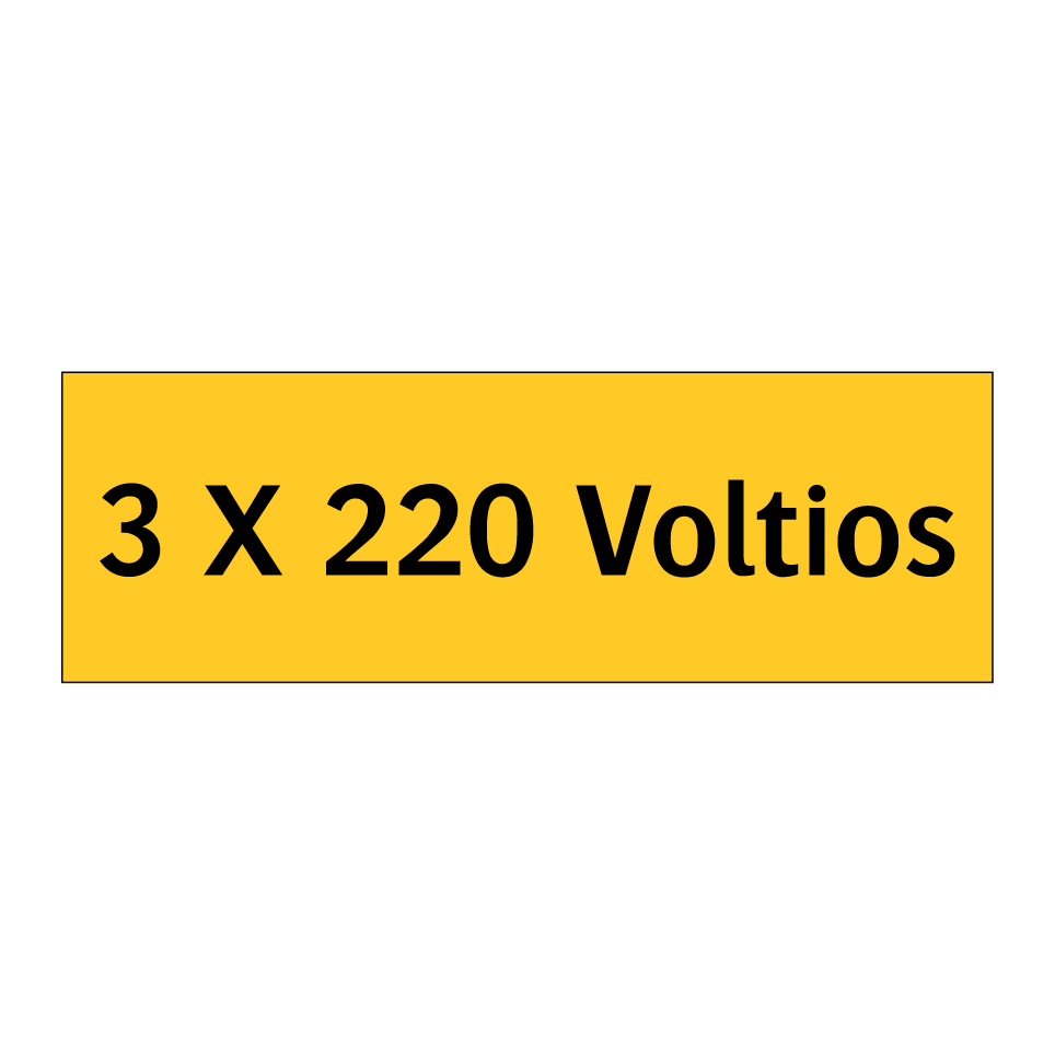 3 X 220 Voltios