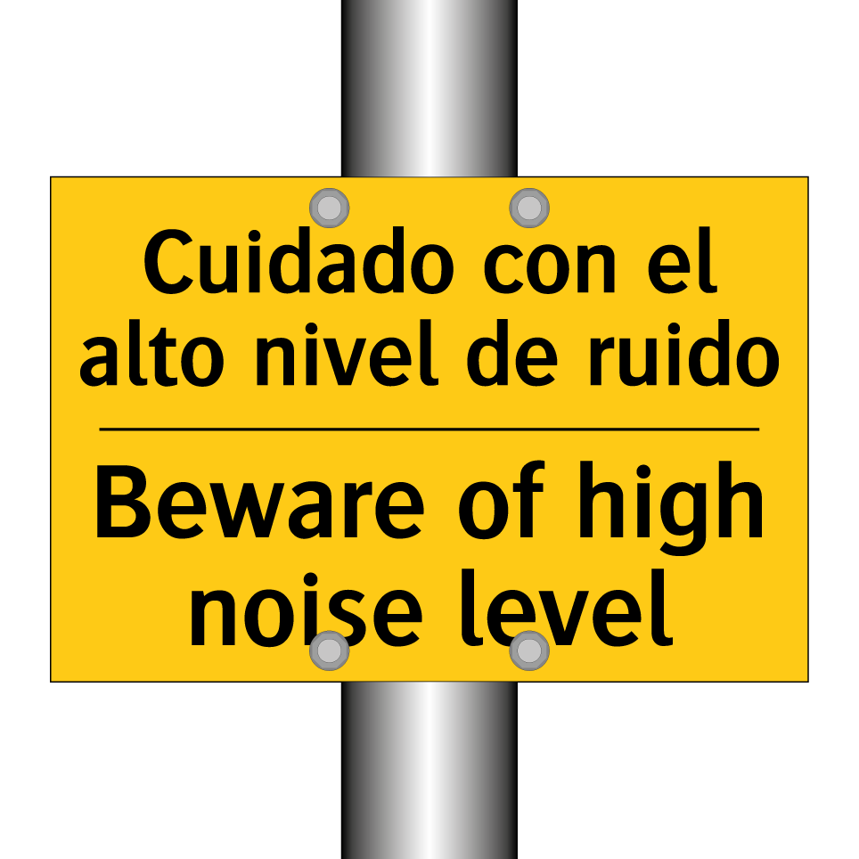 Cuidado con el alto nivel de ruido - Beware of high noise level