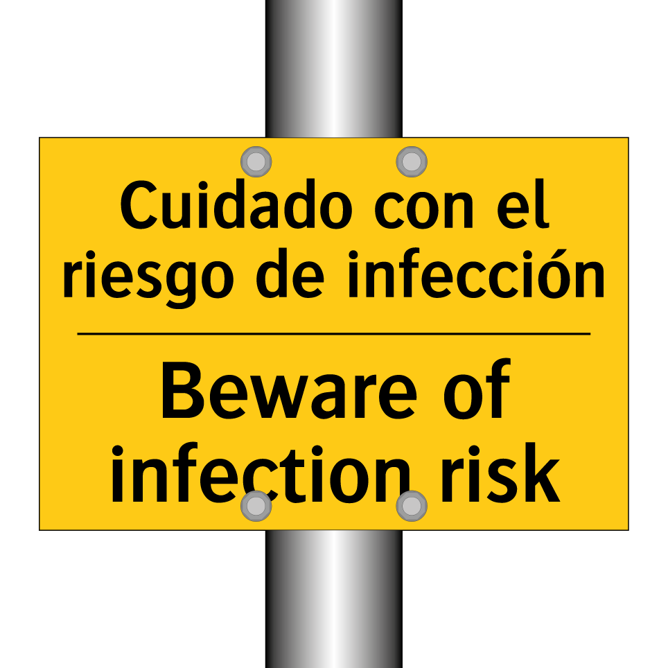 Cuidado con el riesgo de infección - Beware of infection risk