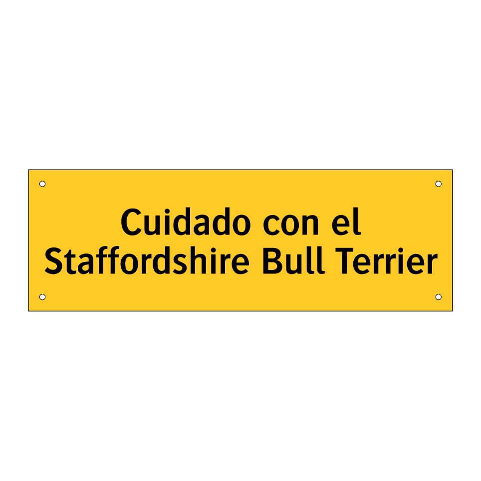 Cuidado con el Staffordshire Bull Terrier