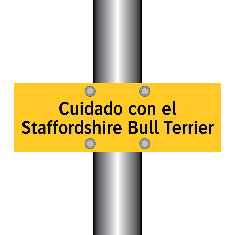 Cuidado con el Staffordshire Bull Terrier