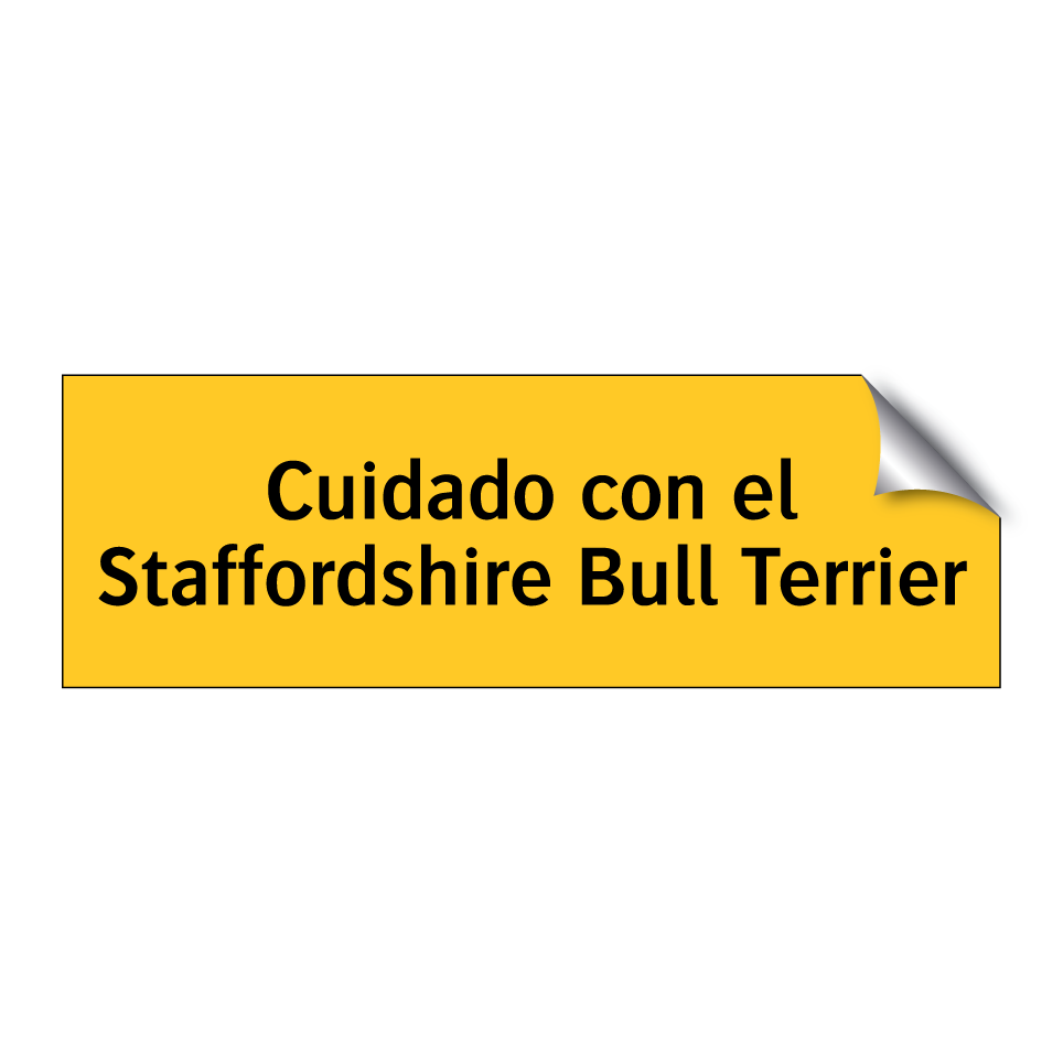Cuidado con el Staffordshire Bull Terrier