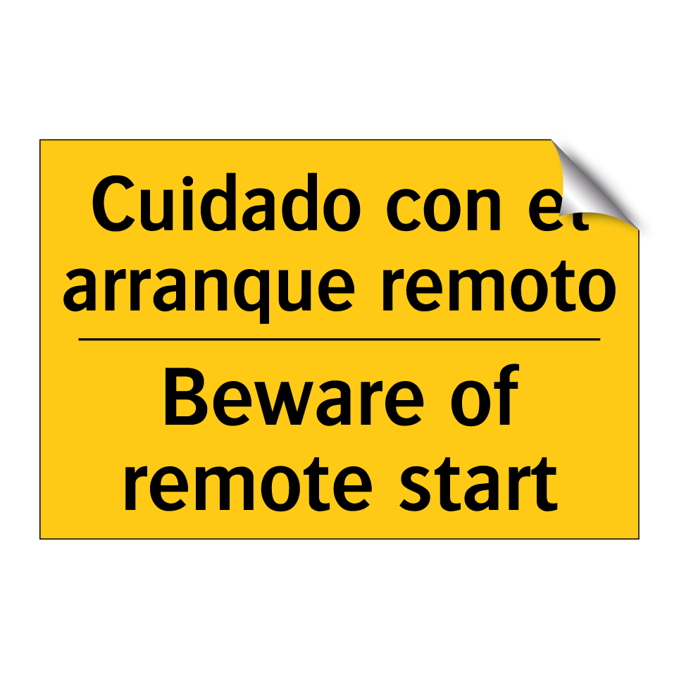Cuidado con el arranque remoto - Beware of remote start