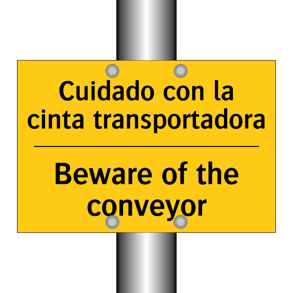 Cuidado con la cinta transportadora - Beware of the conveyor