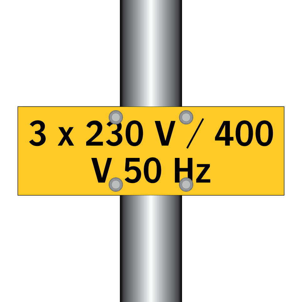 3 x 230 V / 400 V 50 Hz