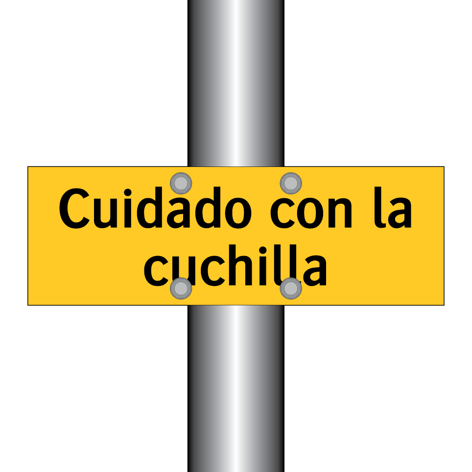 Cuidado con la cuchilla