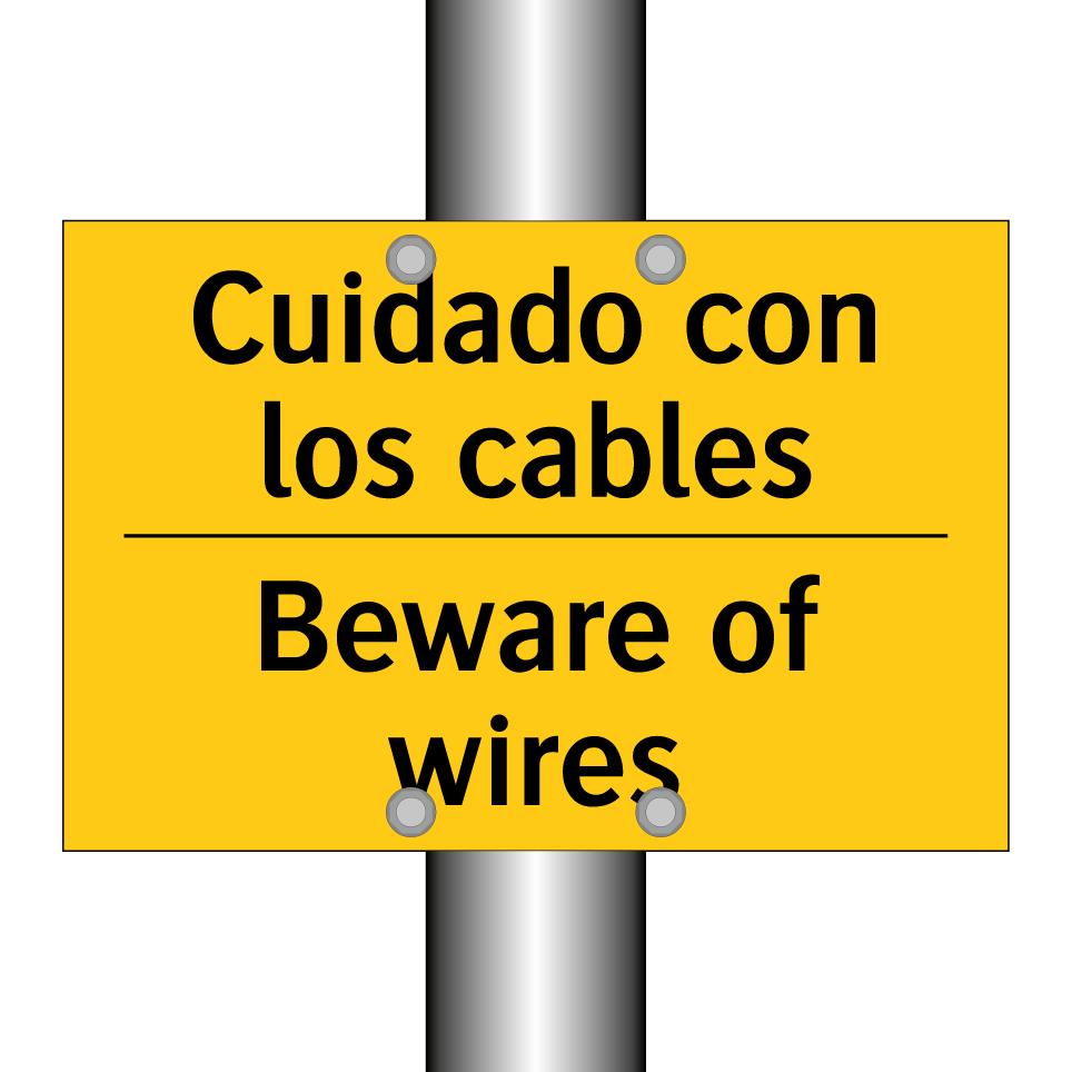 Cuidado con los cables - Beware of wires
