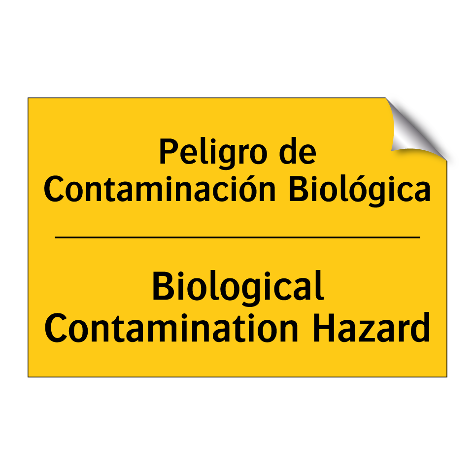 Peligro de Contaminación Biológica - Biological Contamination Hazard