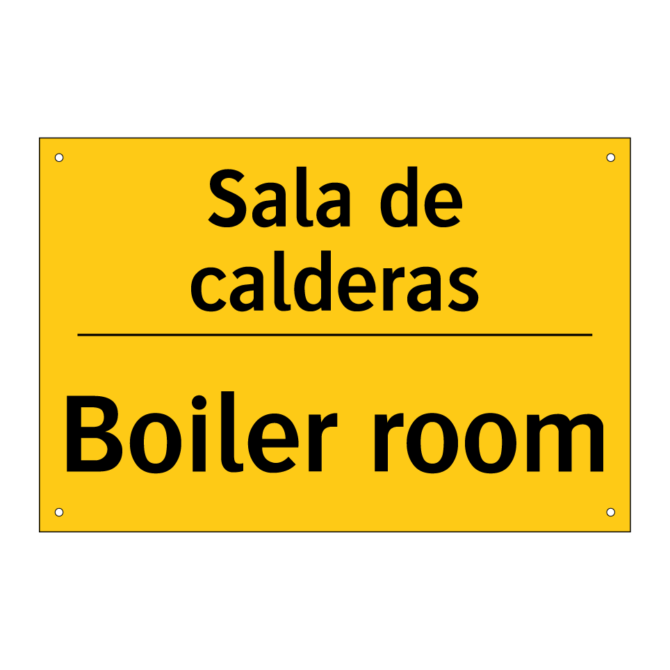 Sala de calderas - Boiler room