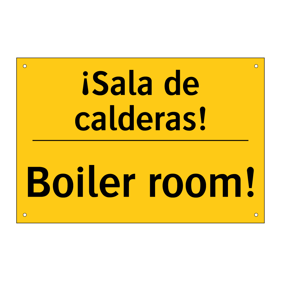 ¡Sala de calderas! - Boiler room!