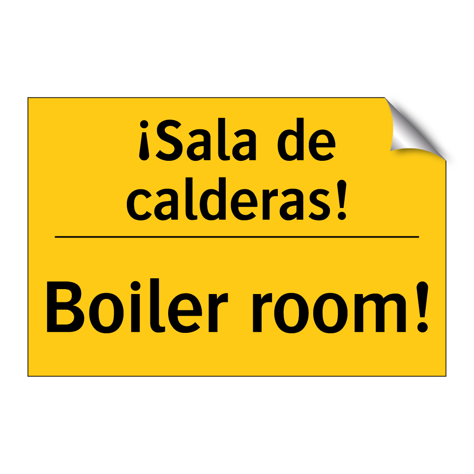 ¡Sala de calderas! - Boiler room!