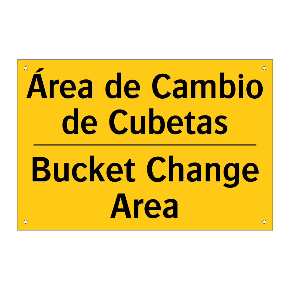 Área de Cambio de Cubetas - Bucket Change Area