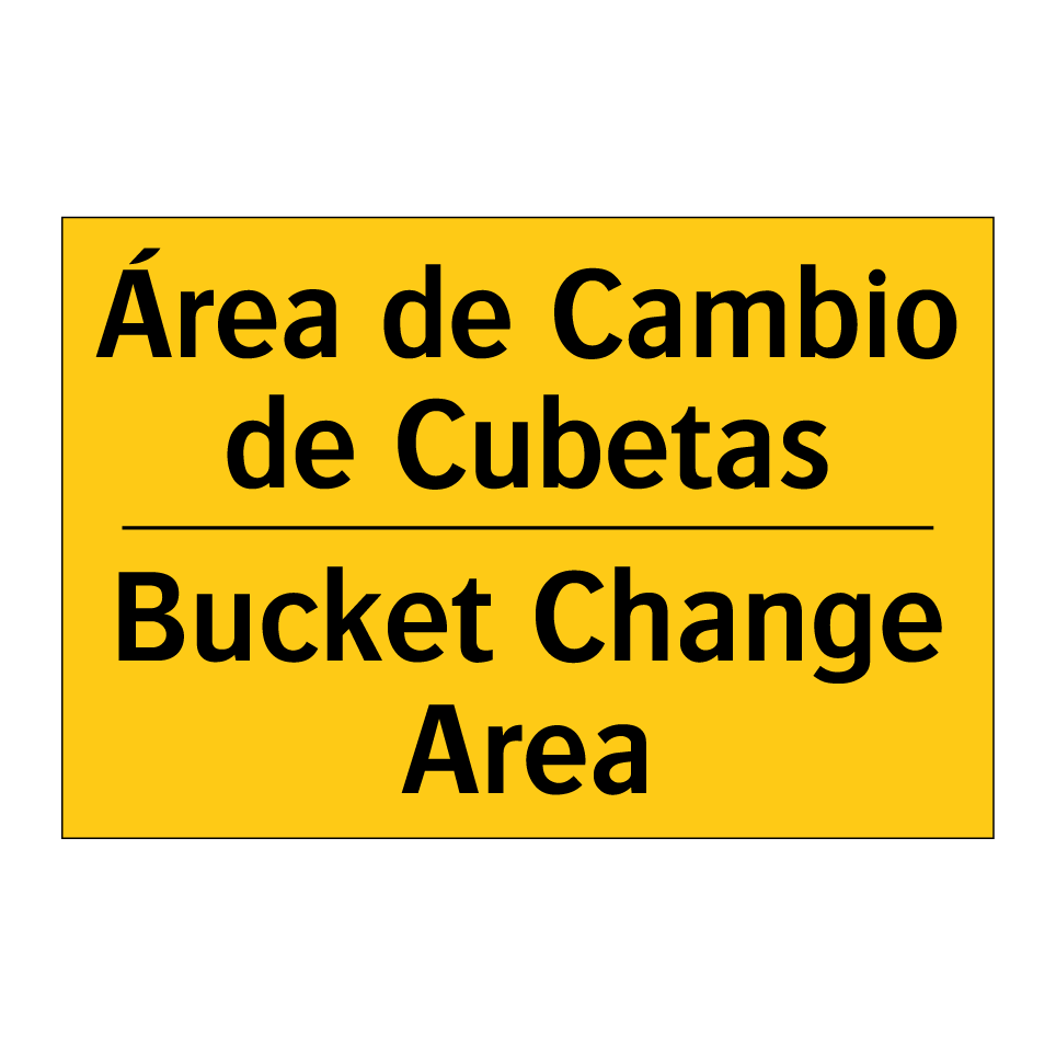 Área de Cambio de Cubetas - Bucket Change Area