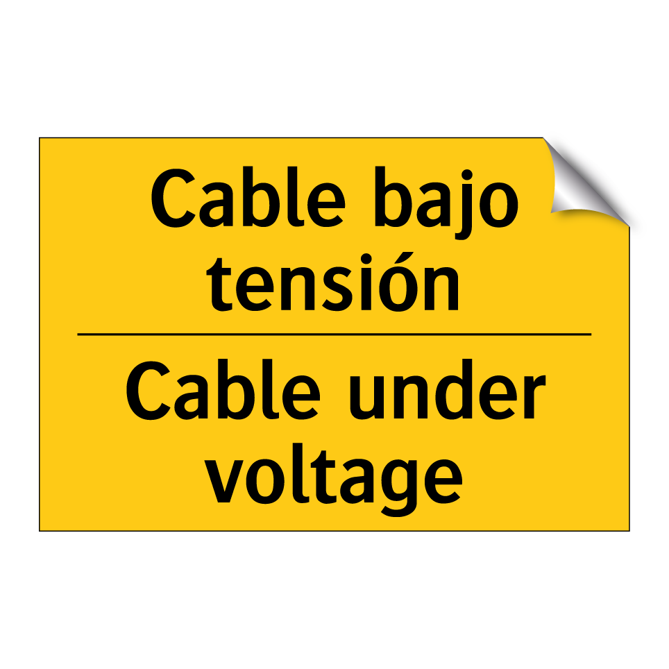 Cable bajo tensión - Cable under voltage