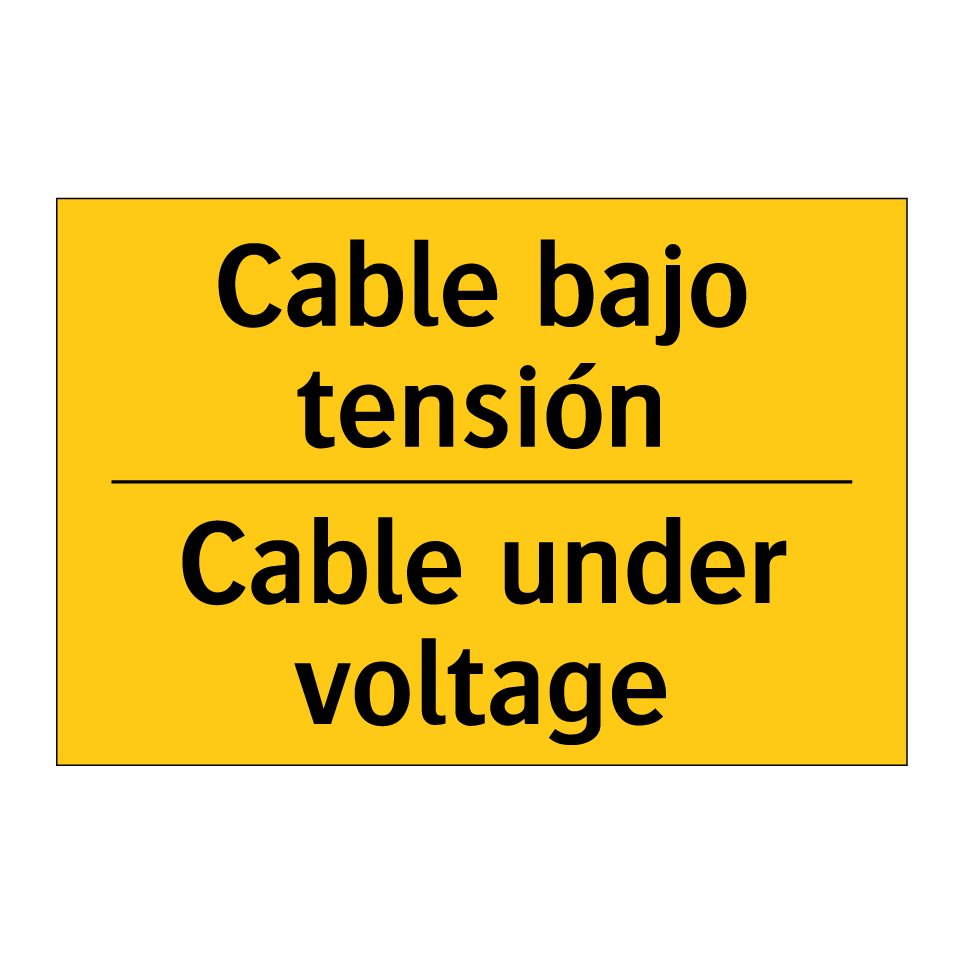 Cable bajo tensión - Cable under voltage
