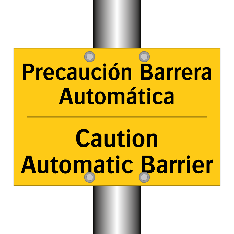 Precaución Barrera Automática - Caution Automatic Barrier