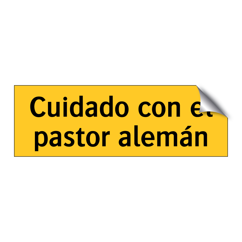 Cuidado con el pastor alemán