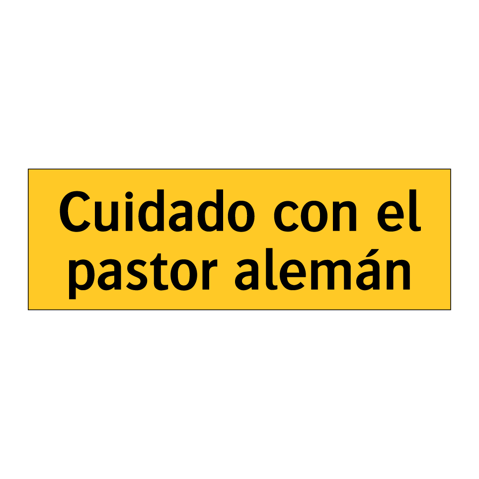 Cuidado con el pastor alemán