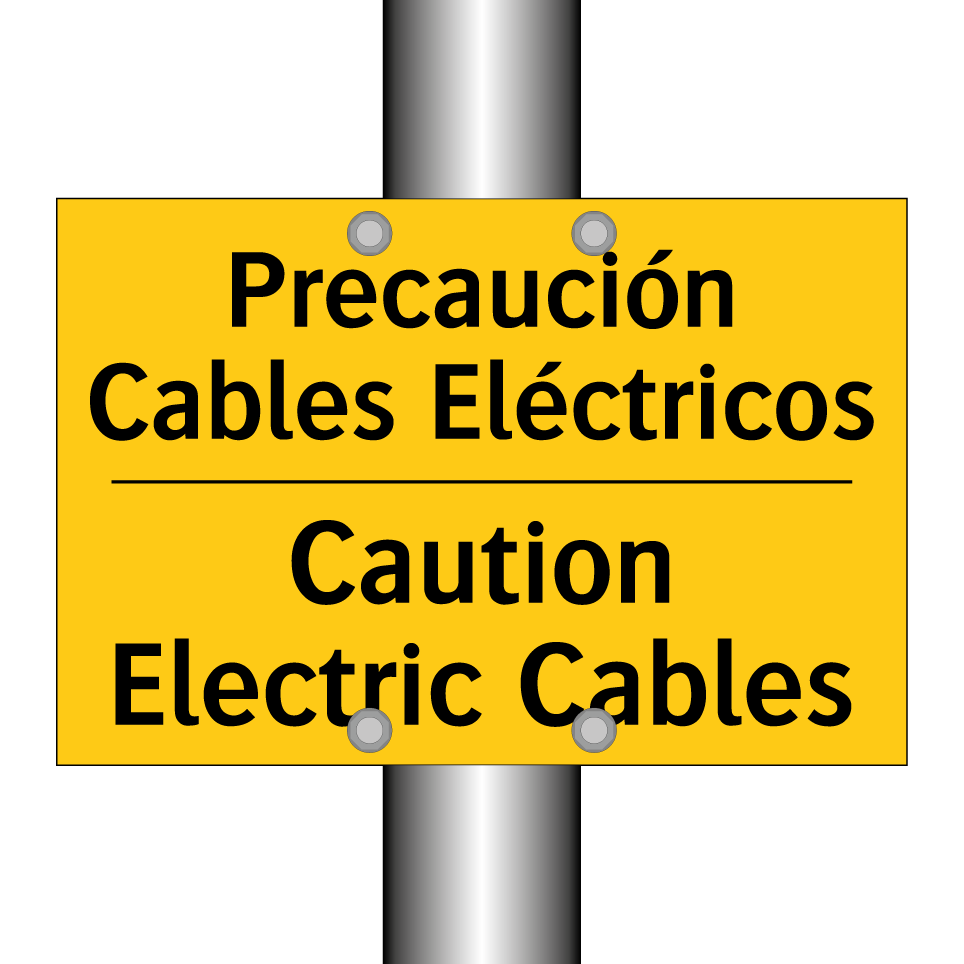 Precaución Cables Eléctricos - Caution Electric Cables