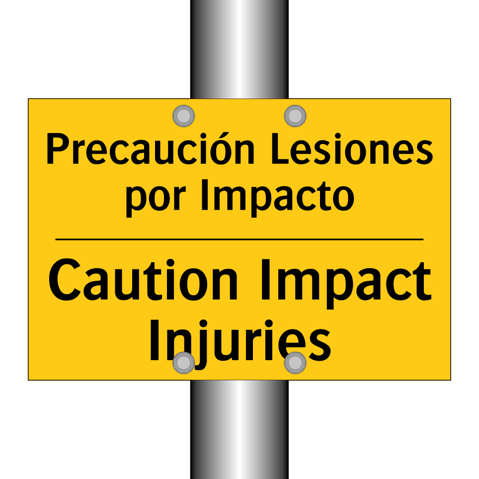 Precaución Lesiones por Impacto - Caution Impact Injuries