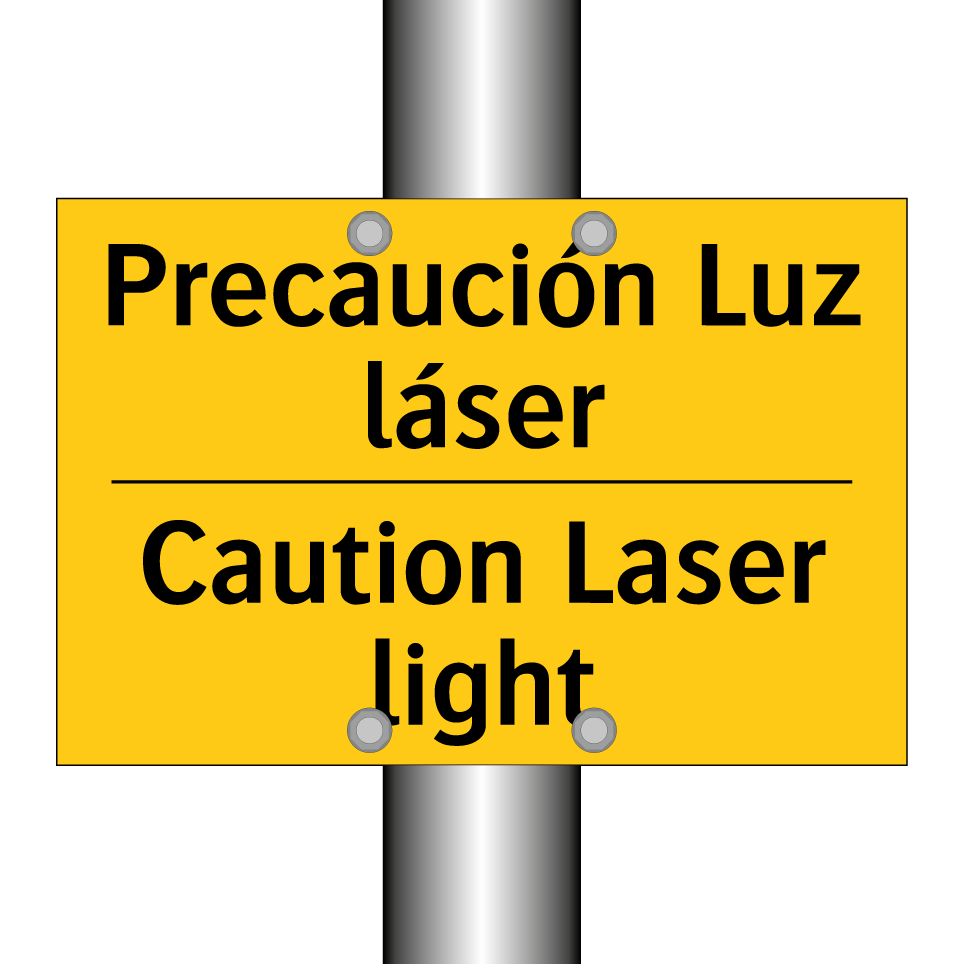 Precaución Luz láser - Caution Laser light