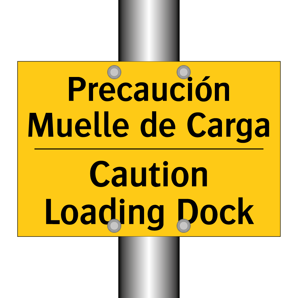 Precaución Muelle de Carga - Caution Loading Dock