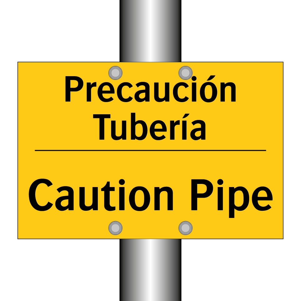 Precaución Tubería - Caution Pipe