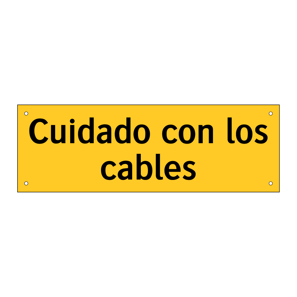 Cuidado con los cables
