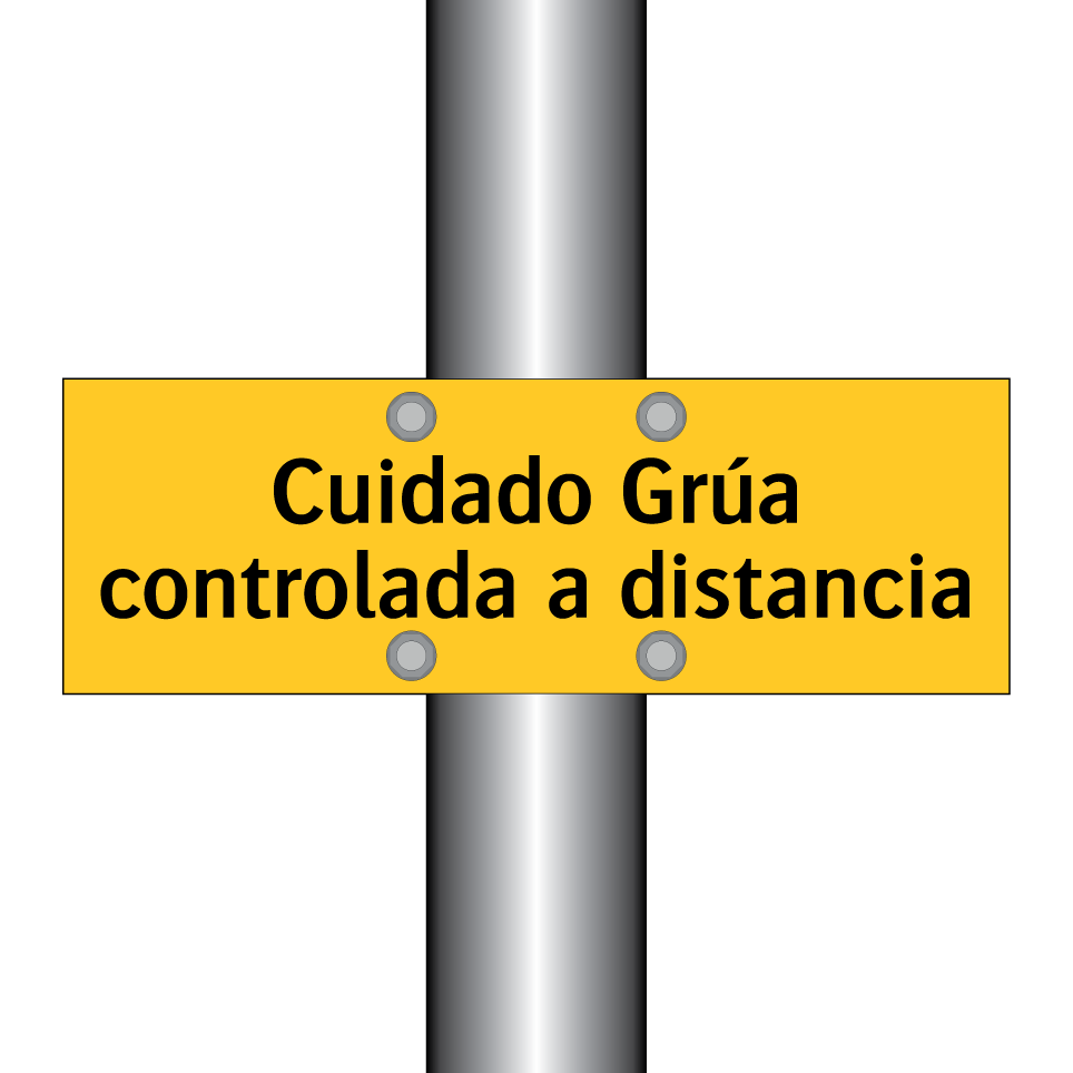 Cuidado Grúa controlada a distancia