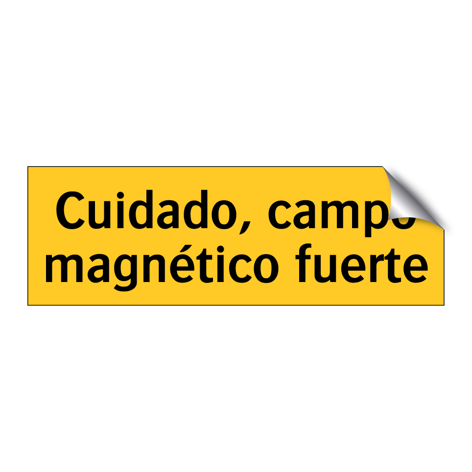 Cuidado, campo magnético fuerte