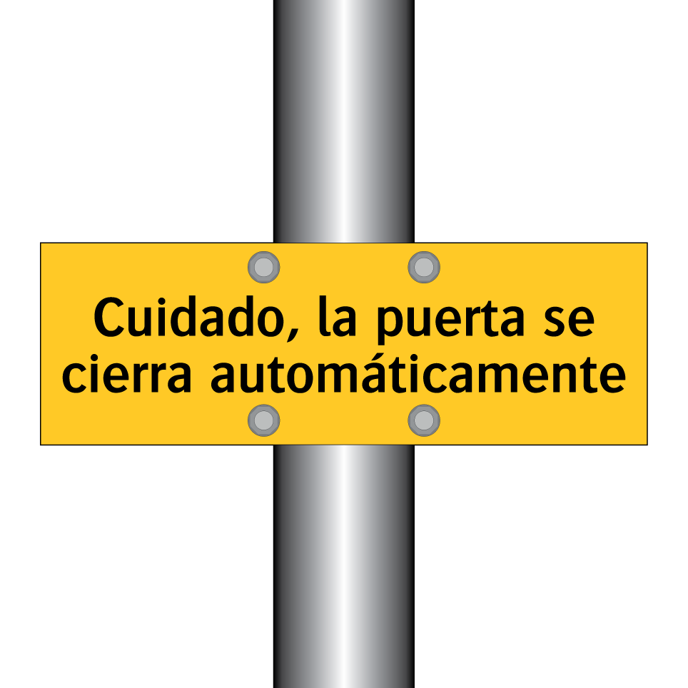 Cuidado, la puerta se cierra automáticamente