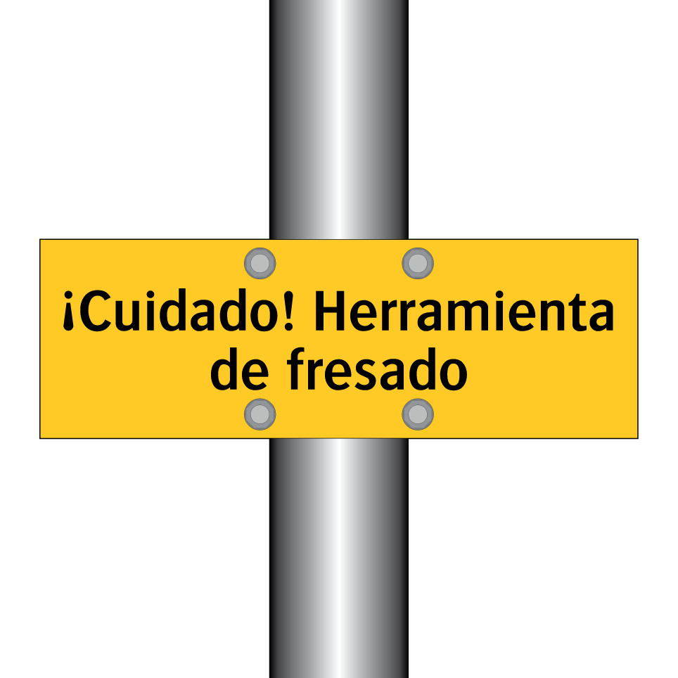 ¡Cuidado! Herramienta de fresado