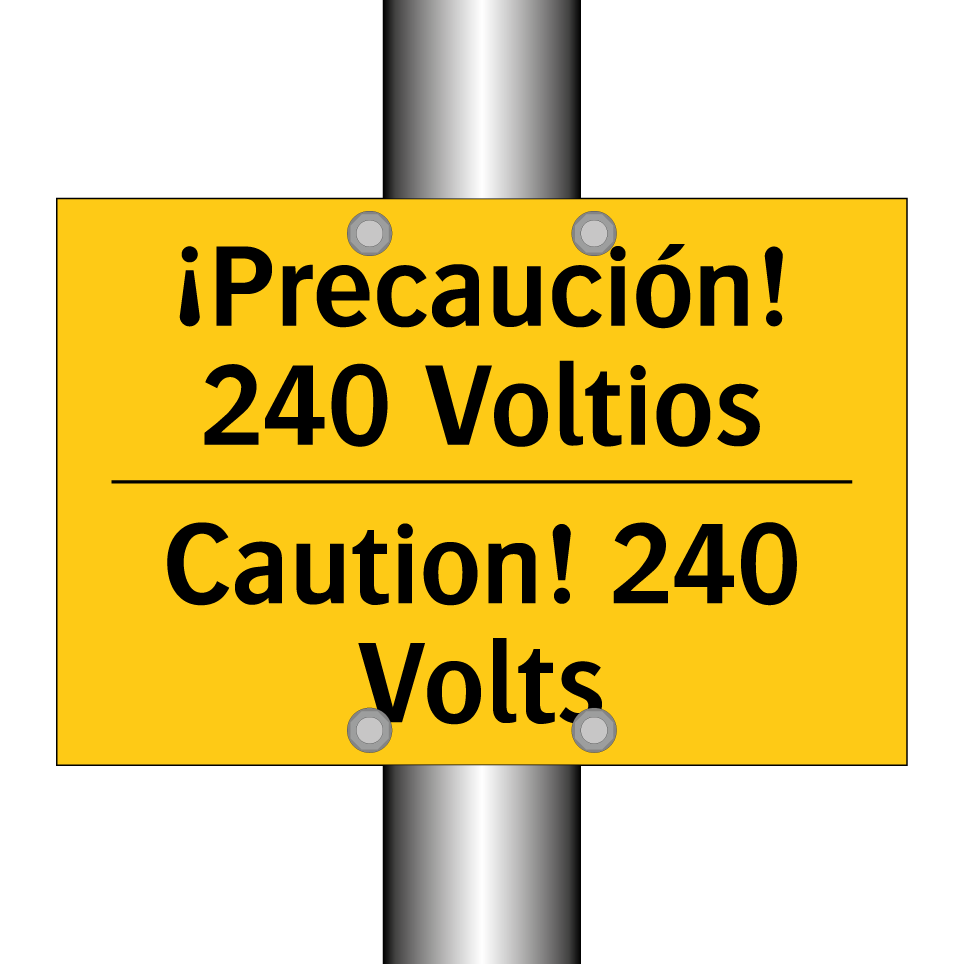 ¡Precaución! 240 Voltios - Caution! 240 Volts